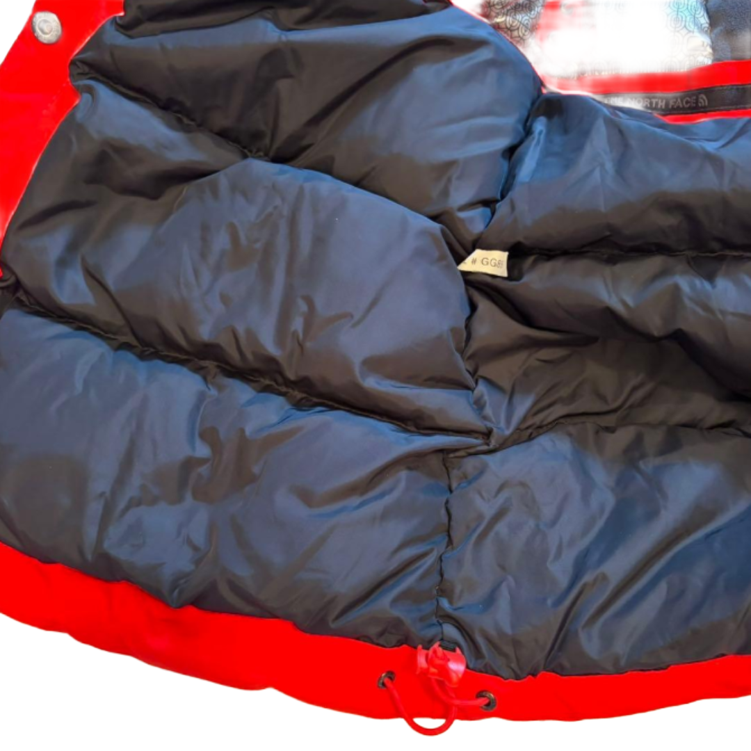 THE NORTH FACE Long Down Coat Down Parka Red M