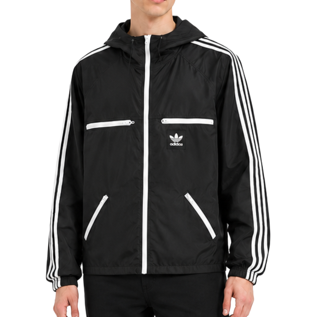adidas アディダス ウインドブレーカー 黒 L