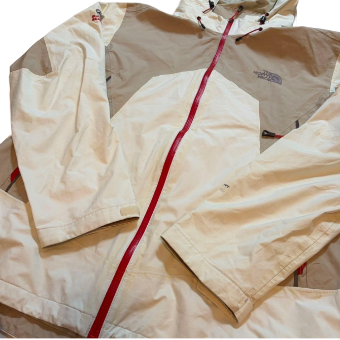 The North Face 巅峰系列透气夹克，白x米色，XL