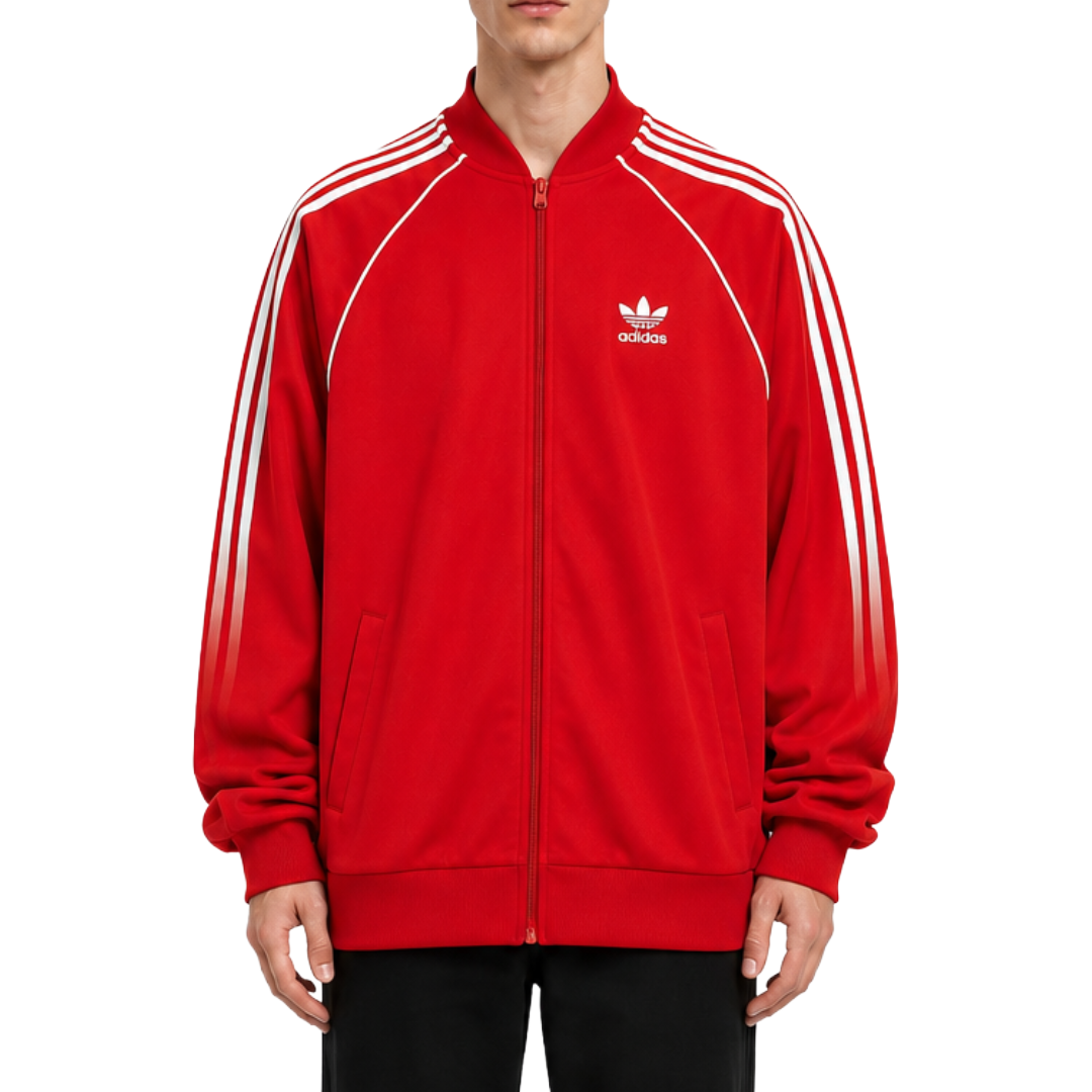 adidas アディダス スーパースター トラックジャケット ジャージ レッド 2XL