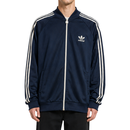 adidas アディダス スーパースター トラックジャケット ジャージ ネイビー L