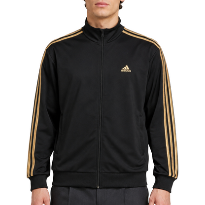 adidas アディダス トラックジャケット ブラック×ゴールド L