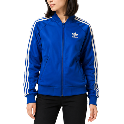 adidas アディダス トラックジャケット ジャージ ブルー  XS