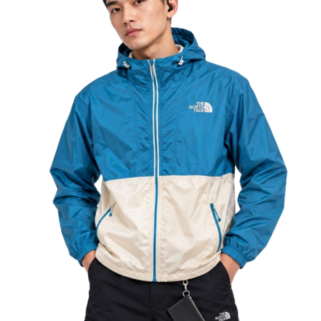 THE NORTH FACE ノースフェイス ナイロンジャケット スカイブルーホワイト XL