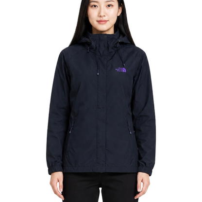 THE NORTH FACE ノースフェイス HYVENT マウンテンパーカー ブラックxパープル L