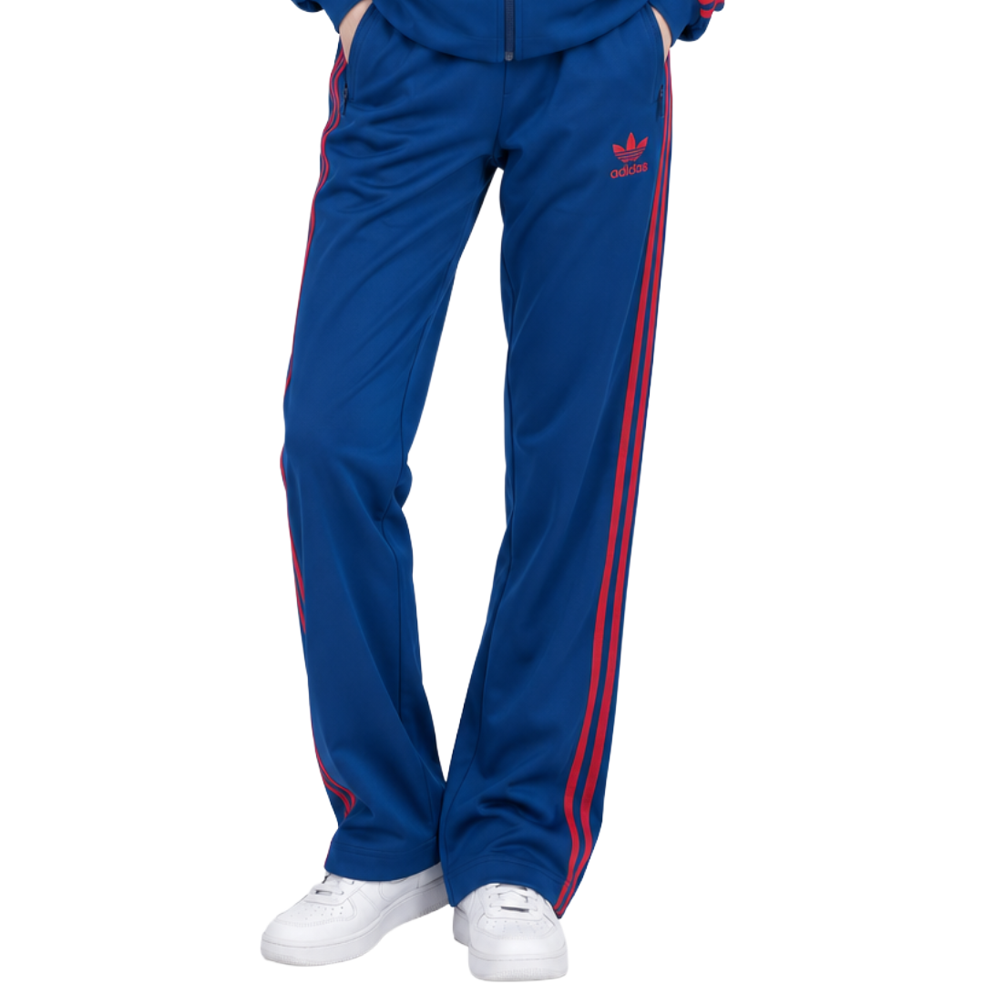 adidas アディダス トラックパンツ ファイヤーバード ブルーXオレンジ XS