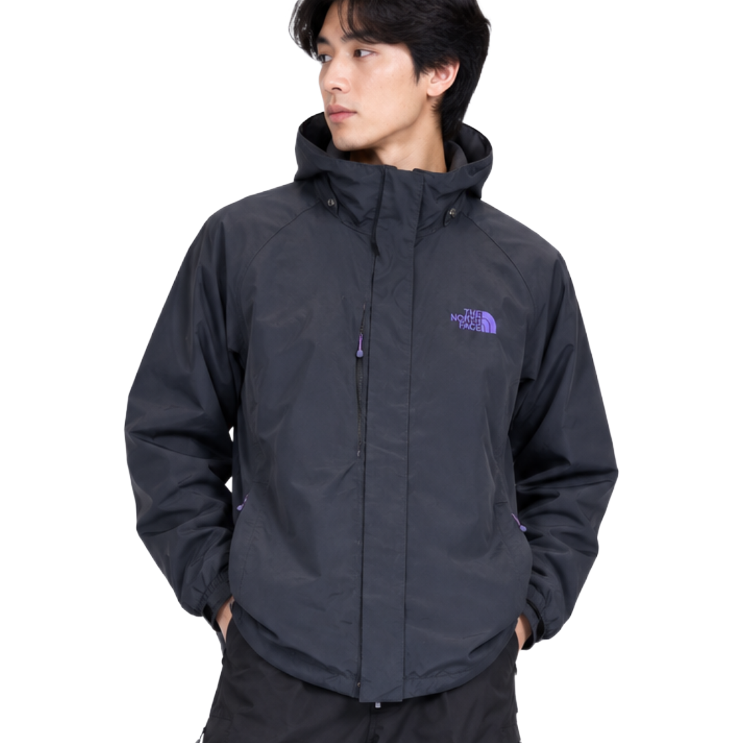 THE NORTH FACE ノースフェイス マウンテンパーカー パープルロゴ XL