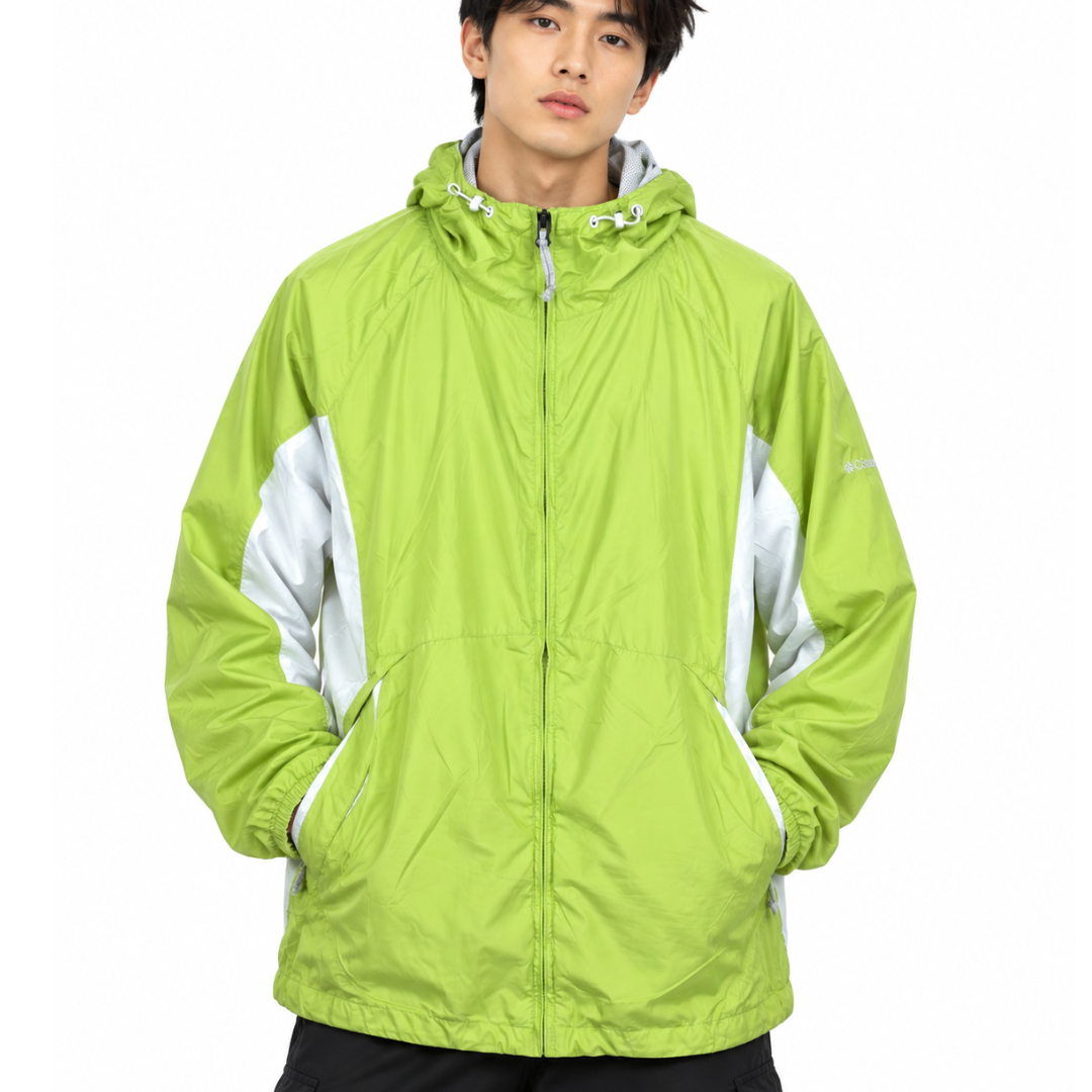 Columbia コロンビア ウィンドブレーカー ライトグリーン XL