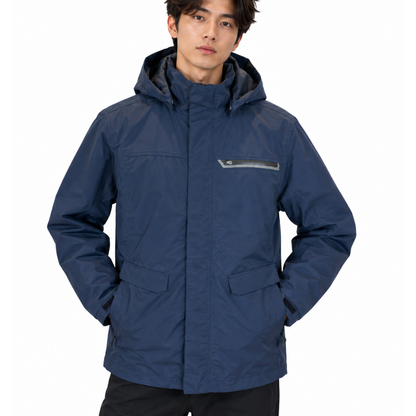 THE NORTH FACE ザノースフェイス ロング丈 ジャケット ネイビー L