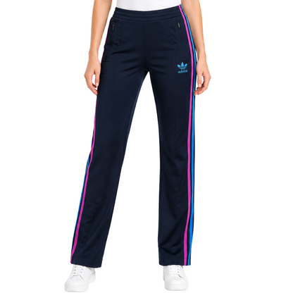 adidas アディダス ファイヤーバード トラックパンツ ジャージ ピンク×ブルー S