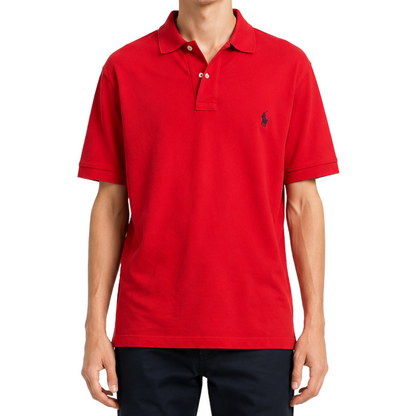 POLO RALPH LAUREN ポロ ラルフローレン ポロシャツ レッド 半袖 XL