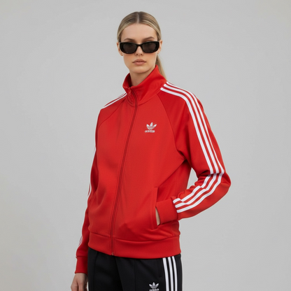 adidas 阿迪达斯 运动夹克 红色 xs