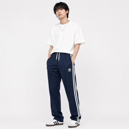 adidas アディダス ジャージ ヨーロッパシリーズ トラックパンツ  ブラックネイビー L
