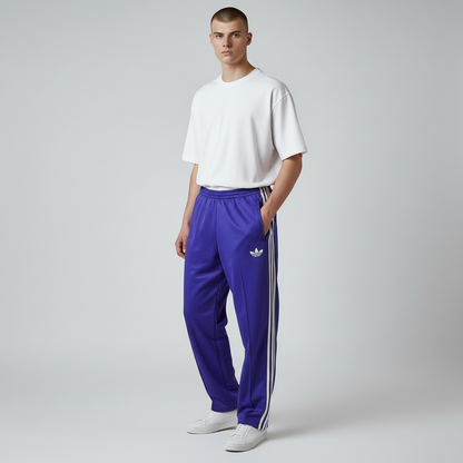 adidas Firebird Track Pants Jersey Purple L