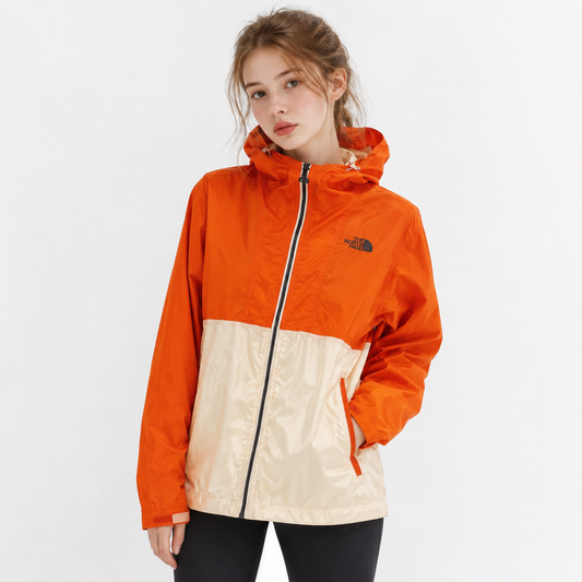 THE NORTH FACE Nylon Jacket Orange White XS
