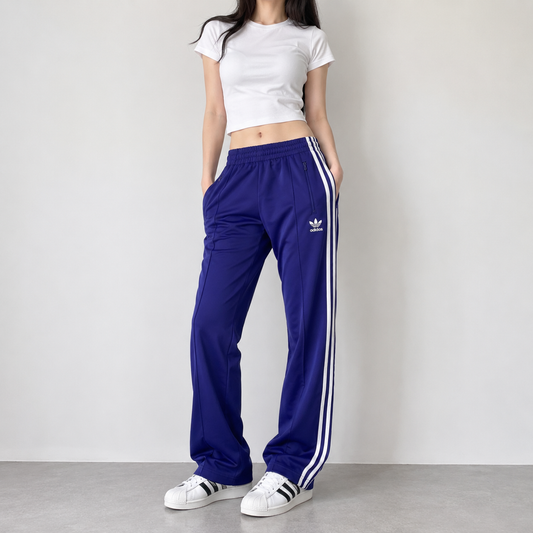adidas アディダス トラックパンツ パープル S