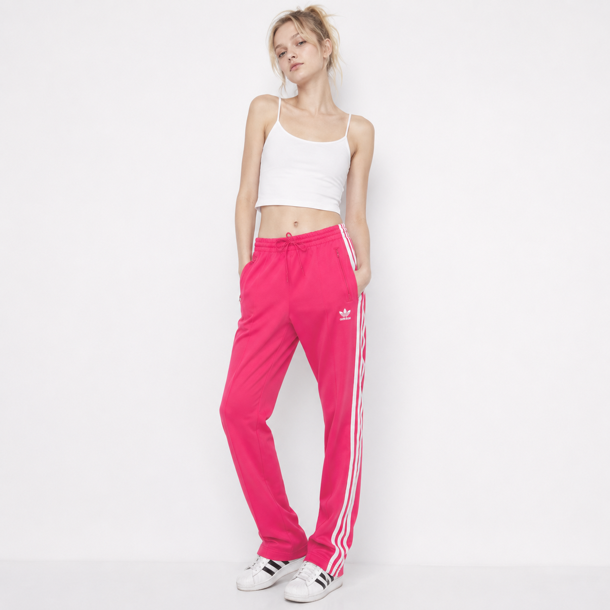adidas アディダス ジャージ スーパースターシリーズ レディース ピンク S