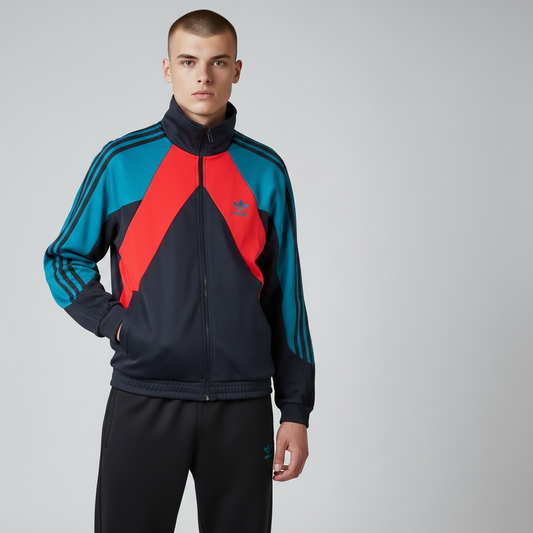 adidas アディダス トラックジャケット ジャージ ファイヤーバード グリーン×レッド×ブラック（マルチカラー）S