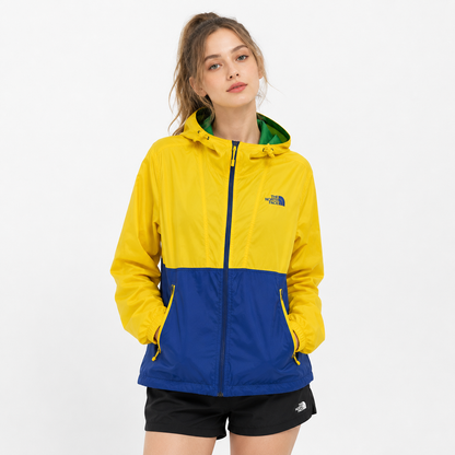 THE NORTH FACE マウンテンパーカー イエロー × ブルー S