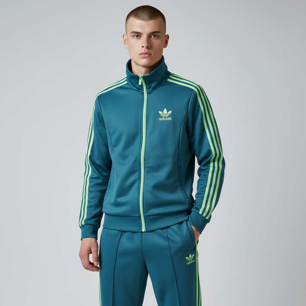 adidas アディダス トラックジャケット ファイヤーバード ディープグリーン M