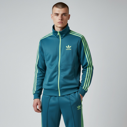 adidas アディダス トラックジャケット ファイヤーバード ディープグリーン M