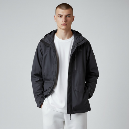 THE NORTH FACE HYVENT 冲锋衣 黑色 L码