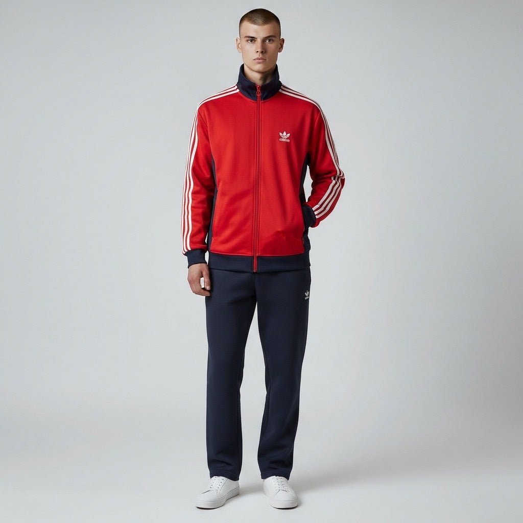 adidas アディダス トラックジャケット ファイヤーバード 赤黒