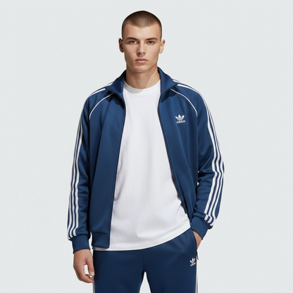 adidas 阿迪达斯 运动夹克 Firebird 淡海军蓝 XS