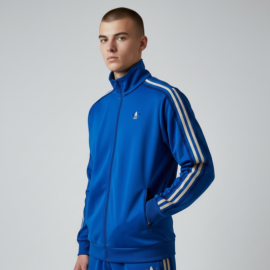 adidas Track Jacket Jersey Firebird Blue M