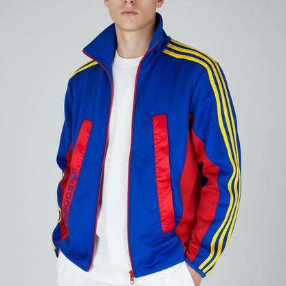 adidas 阿迪达斯 运动夹克 蓝红色 S