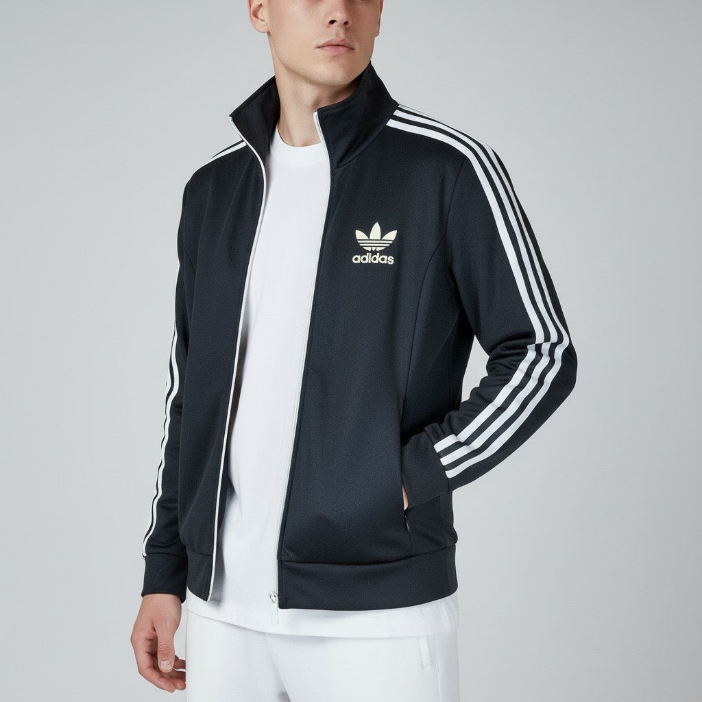 adidas アディダス トラックジャケット ファイヤーバード 黒 L