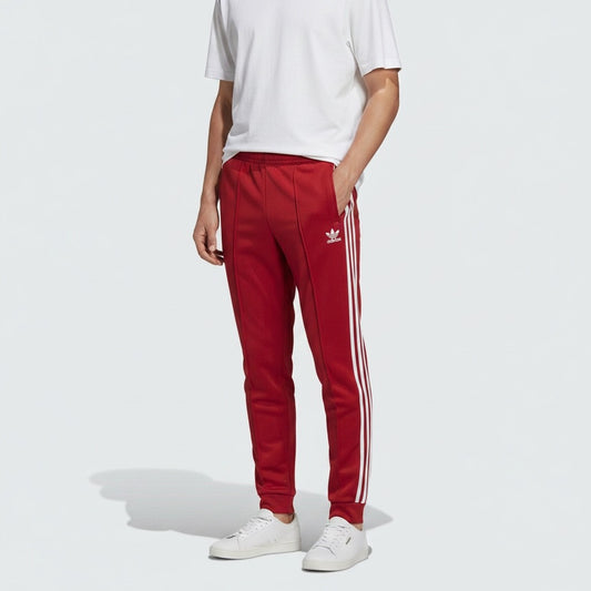 adidas アディダス トラックパンツ ジョガーパンツ レッド XL