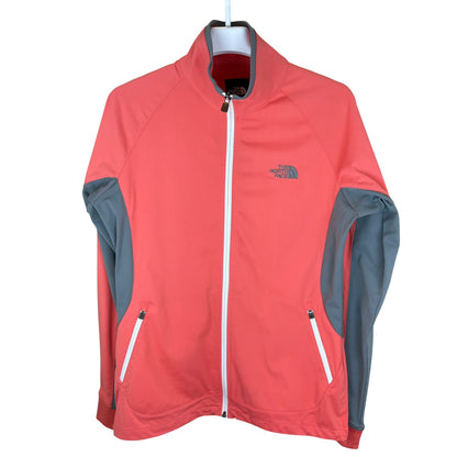 THE NORTH FACE ソフトシェルジャケットサーモンピンク レディース XL(LL)