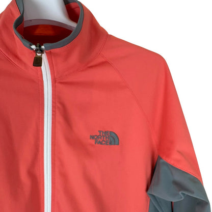THE NORTH FACE ソフトシェルジャケットサーモンピンク レディース XL(LL)