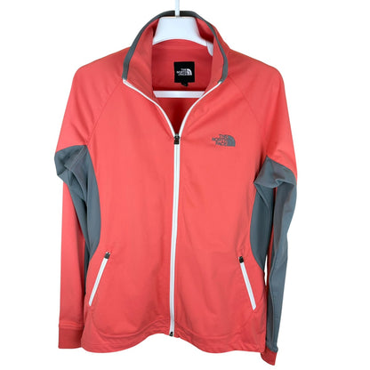 THE NORTH FACE ソフトシェルジャケットサーモンピンク レディース XL(LL)