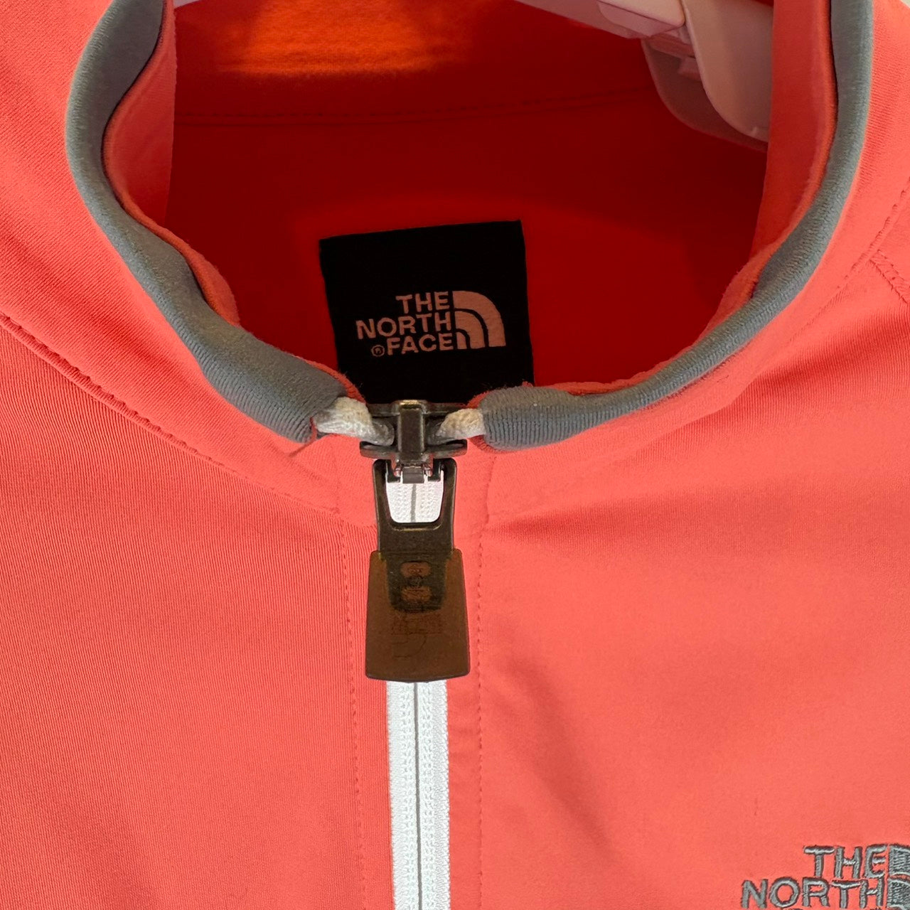 THE NORTH FACE ソフトシェルジャケットサーモンピンク レディース XL(LL)