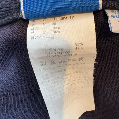 adidas Europe Track Pants Jersey Navy Black L