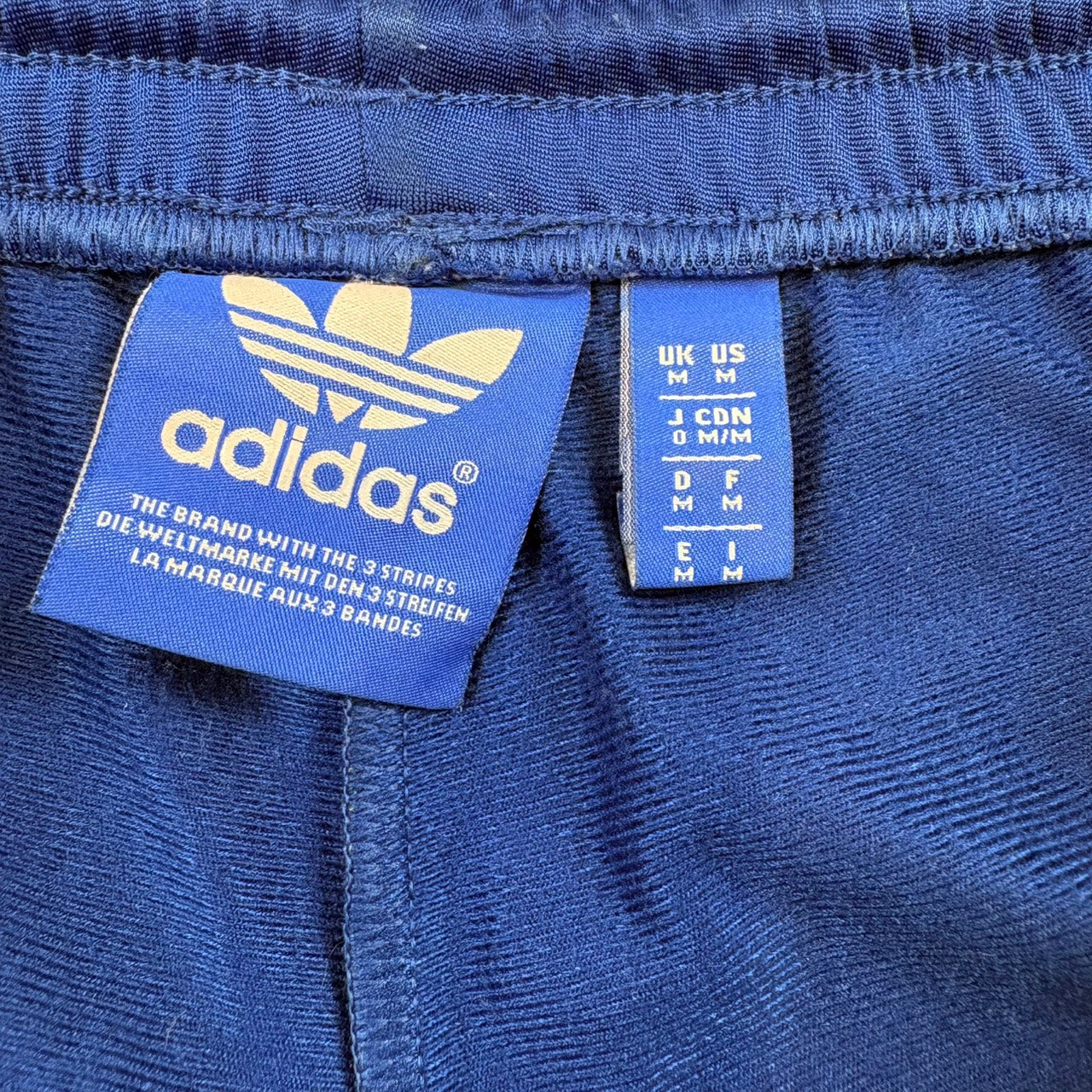 adidas Track Pants Jersey Blue X Black Logo US M