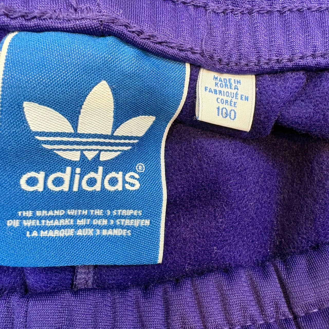 adidas Firebird Track Pants Jersey Purple L