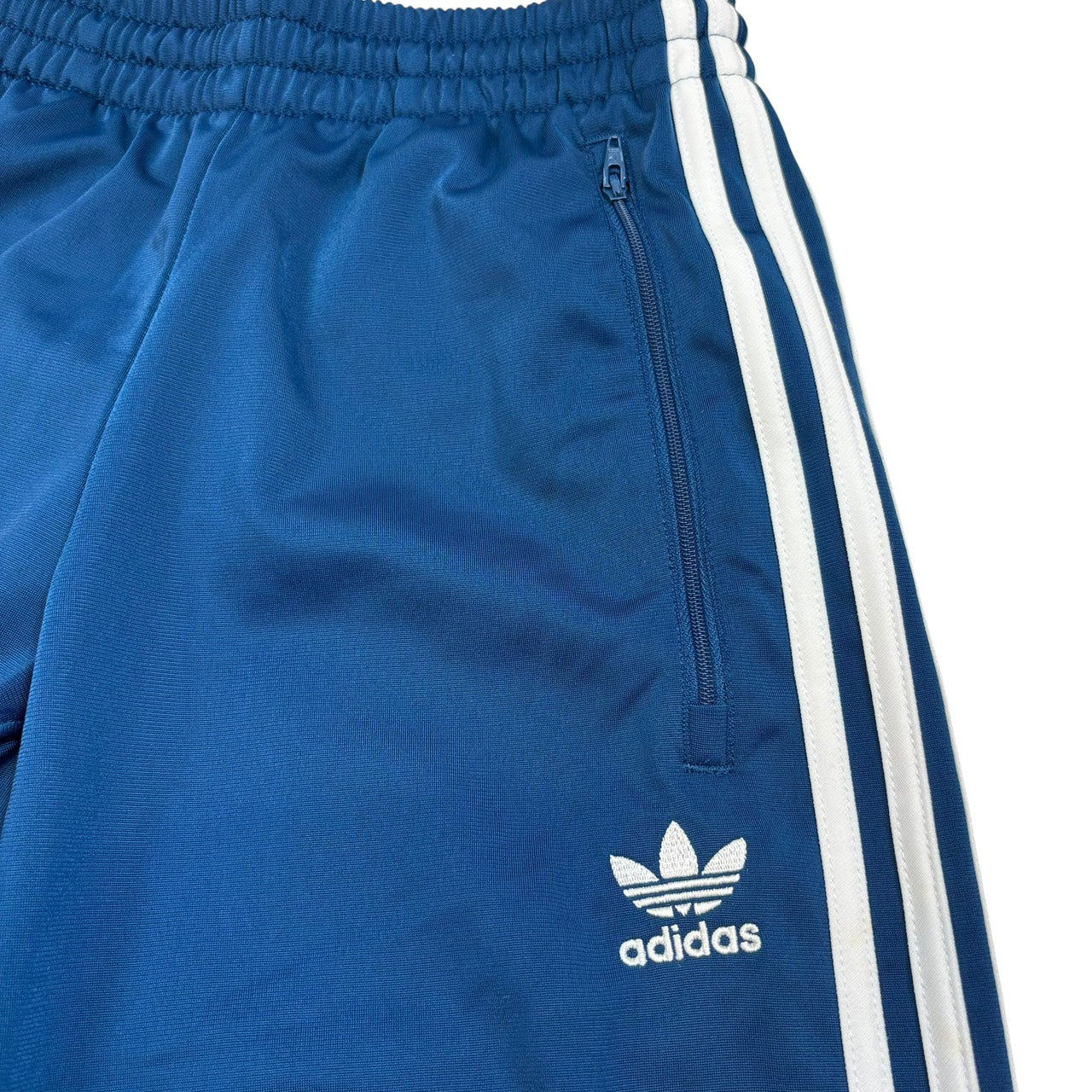 adidas 파이어버드 트랙팬츠 저지 블루 XS
