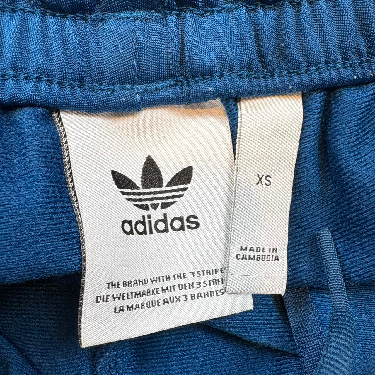 adidas 파이어버드 트랙팬츠 저지 블루 XS