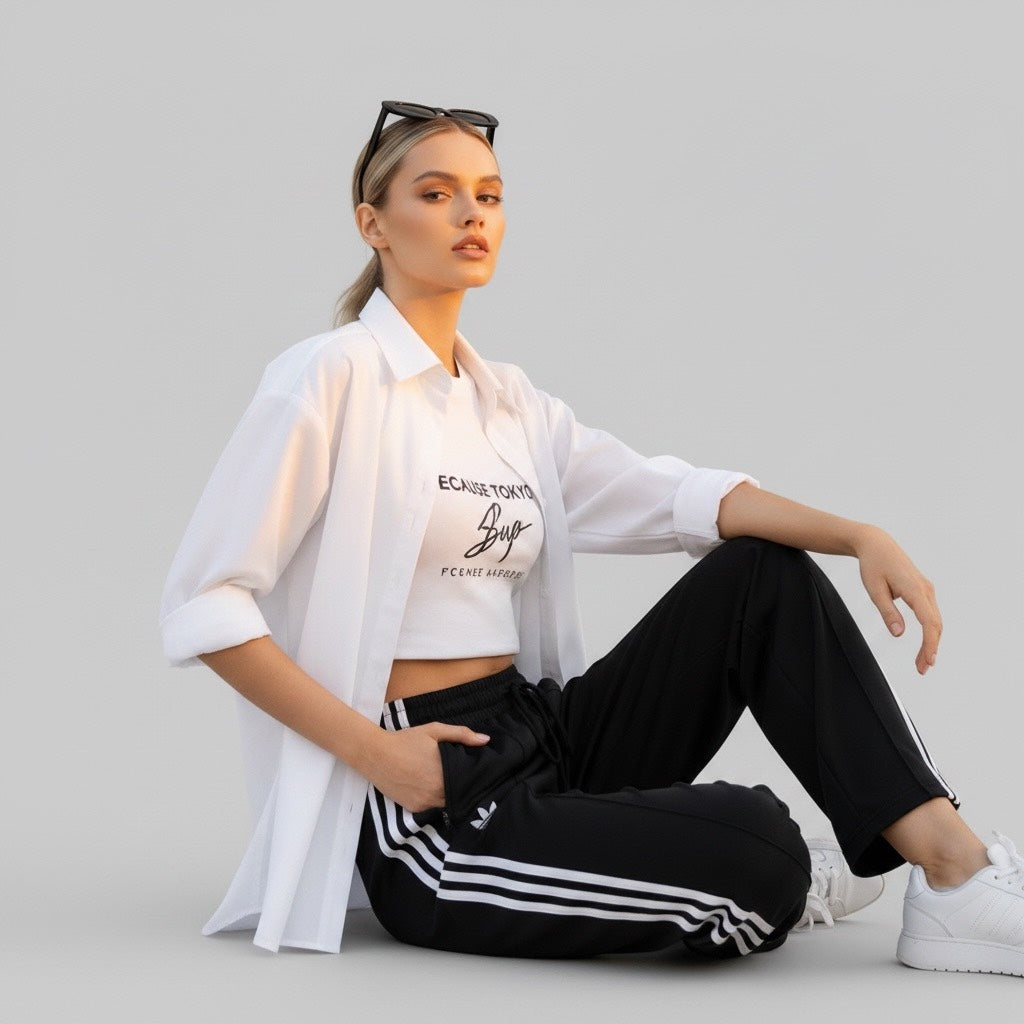 adidas トラックパンツ ジャージ ブラック S