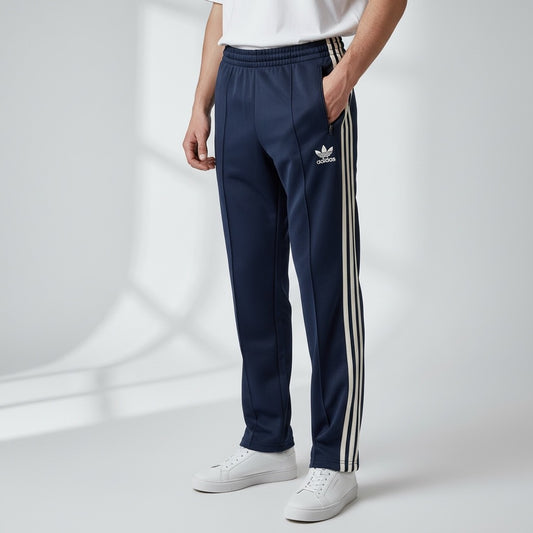 adidas ヨーロッパモデル トラックパンツ ジャージ ネイビー M