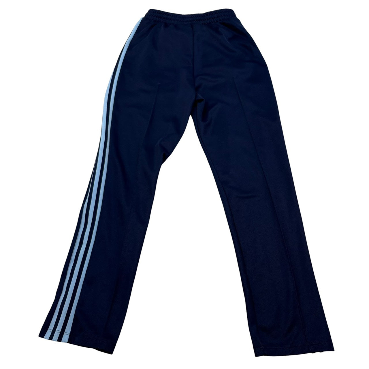 adidas クラシック トラックパンツ ジャージ ネイビー x 水色 M