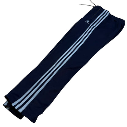 adidas クラシック トラックパンツ ジャージ ネイビー x 水色 M