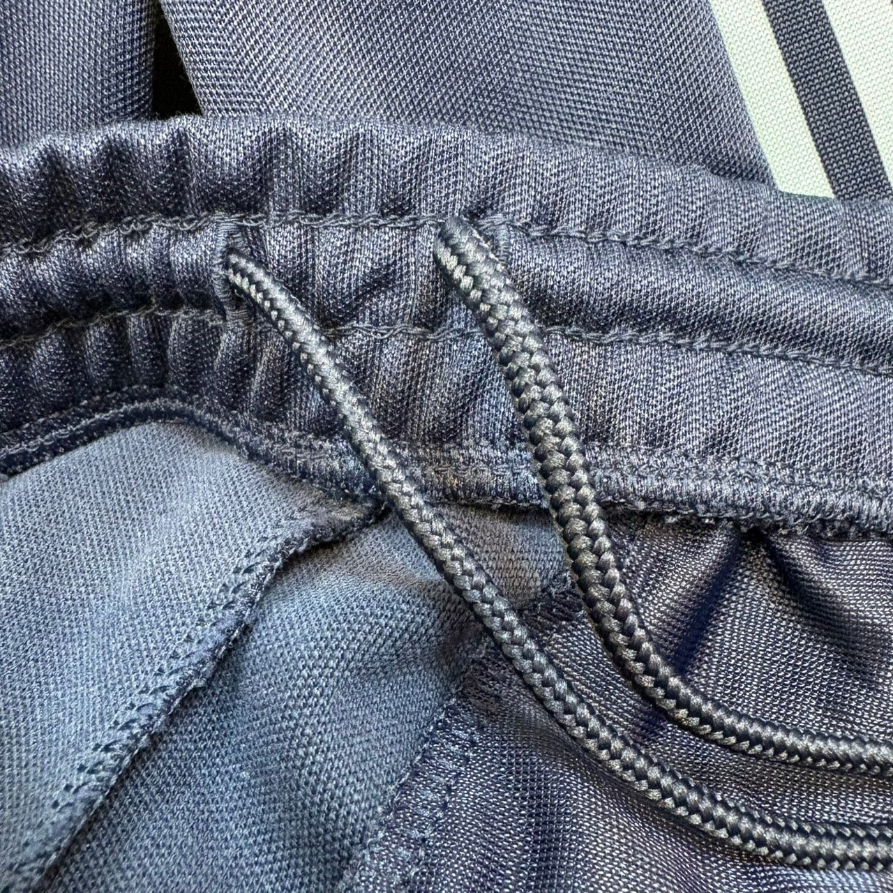 adidas クラシック トラックパンツ ジャージ ネイビー x 水色 M
