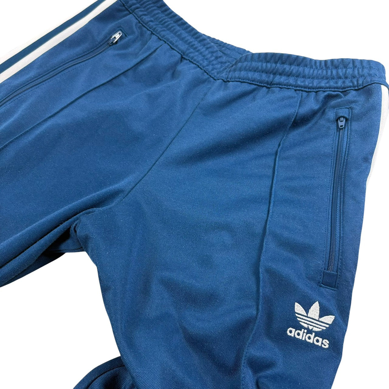 adidas アディダス ジャージ ベッケンバウアーシリーズ トラックパンツ ネイビーブルー M