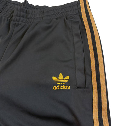 adidas アディダス ジャージ クラシックシリーズ トラックパンツ ブラック x ゴールド L
