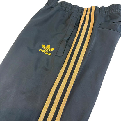 adidas アディダス ジャージ クラシックシリーズ トラックパンツ ブラック x ゴールド L