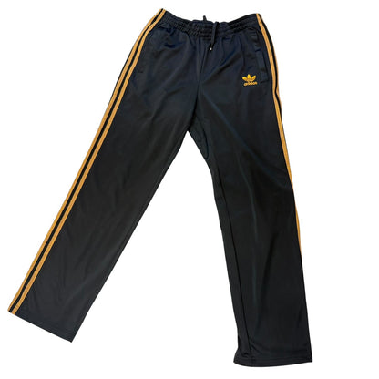 adidas アディダス ジャージ クラシックシリーズ トラックパンツ ブラック x ゴールド L